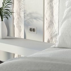 Розетка двойная с заземлением, без рамки Werkel дымчатый W1272004