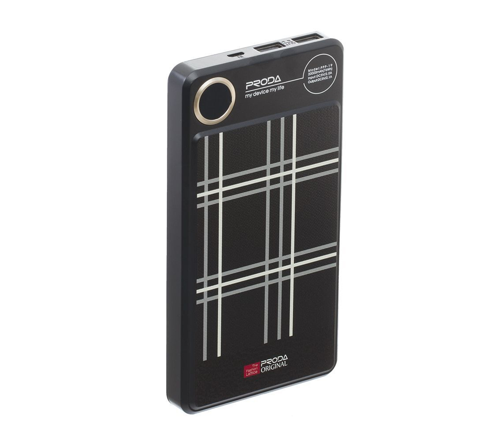 Power Bank 20000mAh, Proda PPP-19, черный в полоску