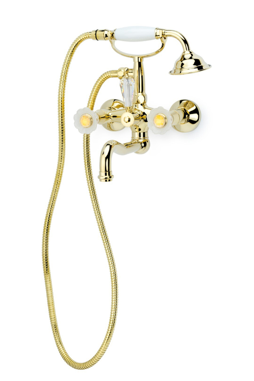 Boheme Смеситель для ванны(душевой комплект), Camelia золото