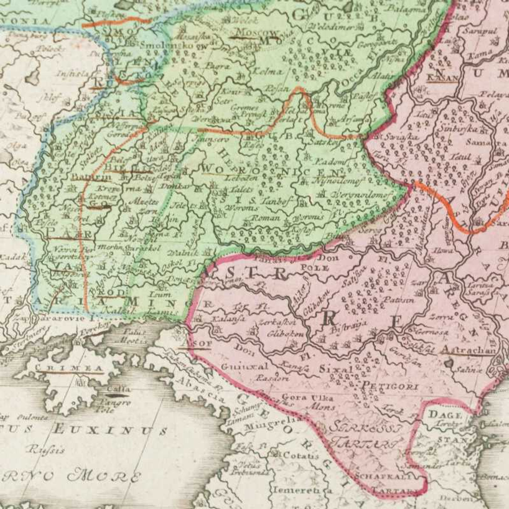 Общая новейшая карта всей Российской Империи