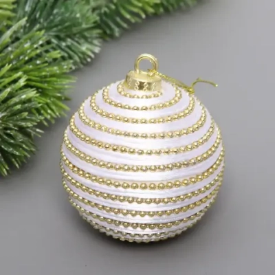 Новогодний шар «Сказочные узоры» 8 см, Золото