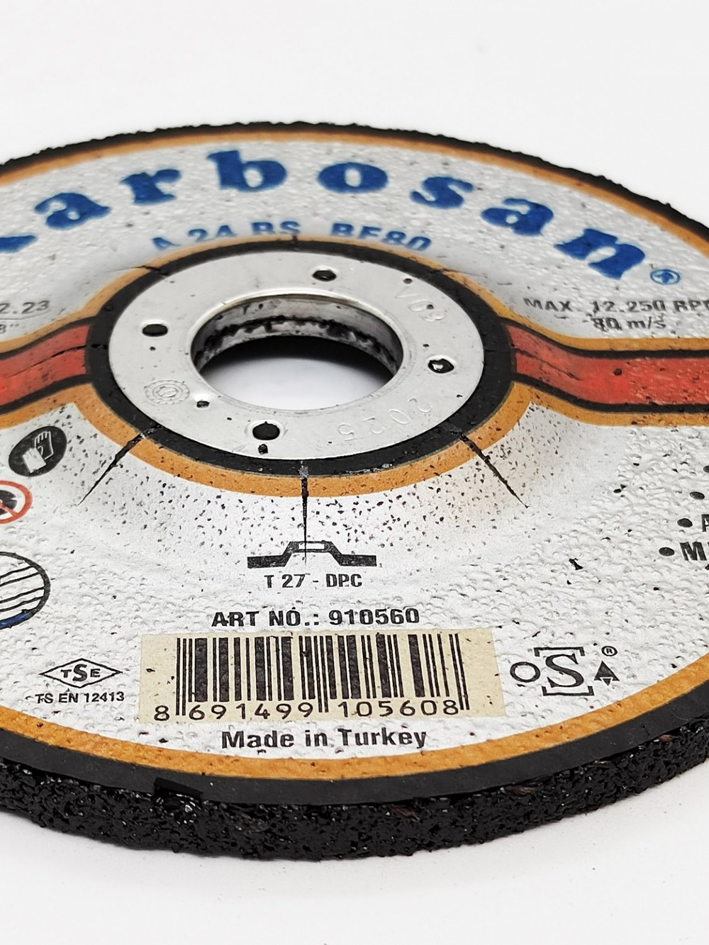 Диск шлифовальный по металлу Karbosan 125х6,4х22