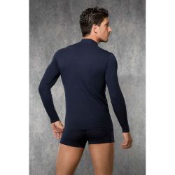 Мужская футболка с длинным рукавом темно-синяя Doreanse 2930