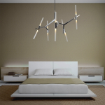 Ceiling design lamp  AGNES by Roll & Hill (14 lampshades,  Gold)