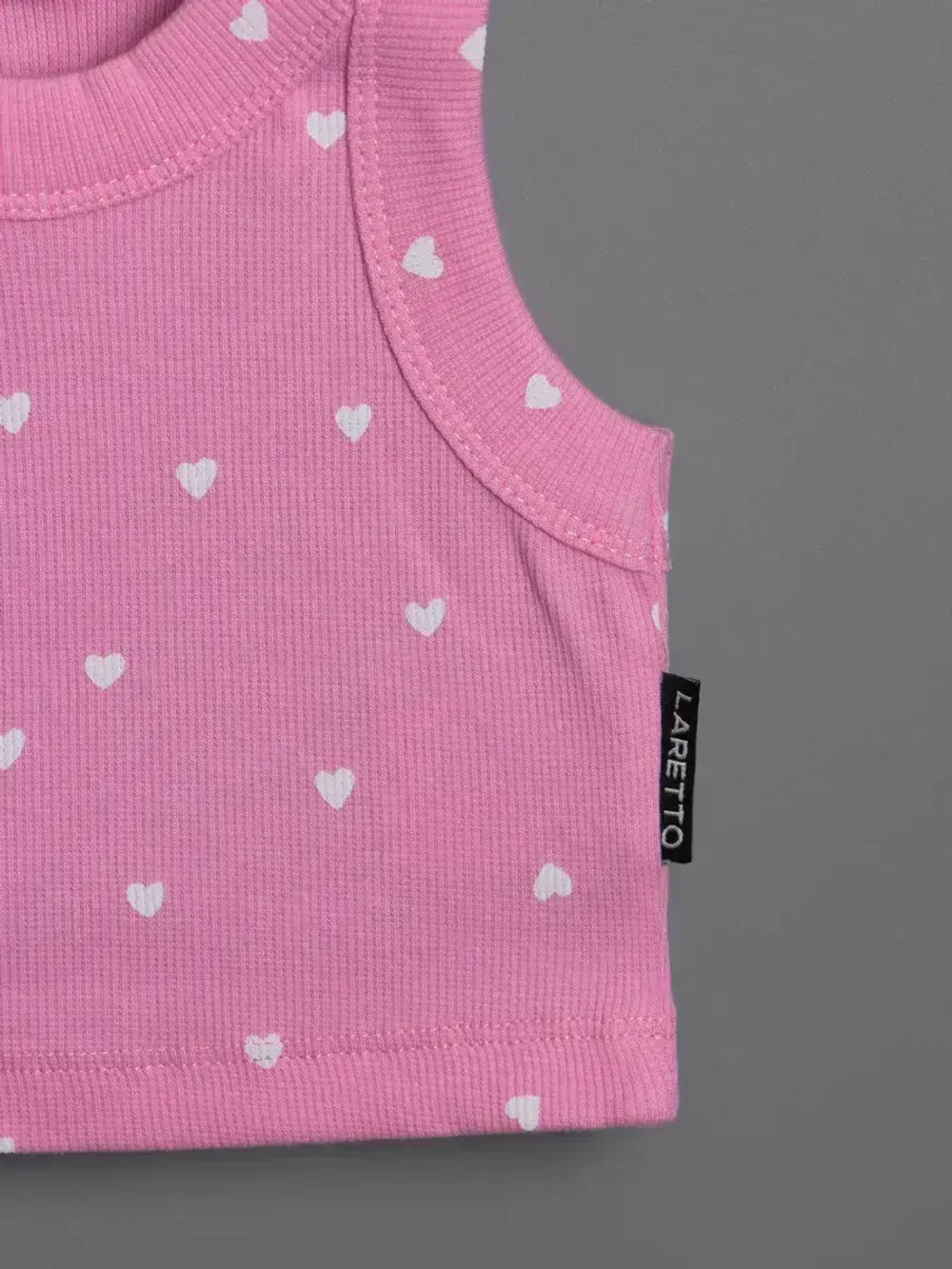 Летний кроп топ трикотажный детский