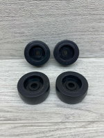 Колесо для мебели прорезиненное ролик для дивана диаметр 40 мм отверстие 8 мм 4 шт