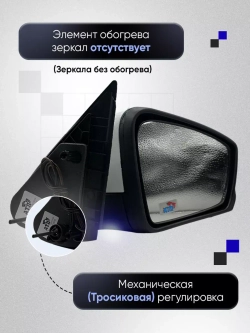 Зеркала Гранта Калина 1, 2 Датсун Механика Без обогрева