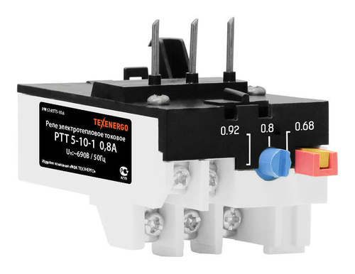 Реле эл. тепловое токовое РТТ 5-10 -1 0,8А (0.68А-0.92А)