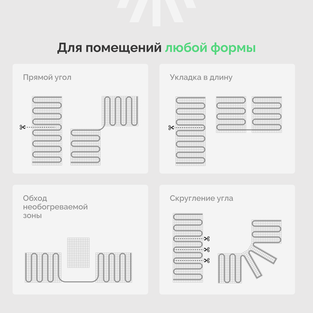 Теплый пол EWRIKA MAT EWR 150-6 самоклеящийся, под плитку, под паркетную доску, под керамогранит