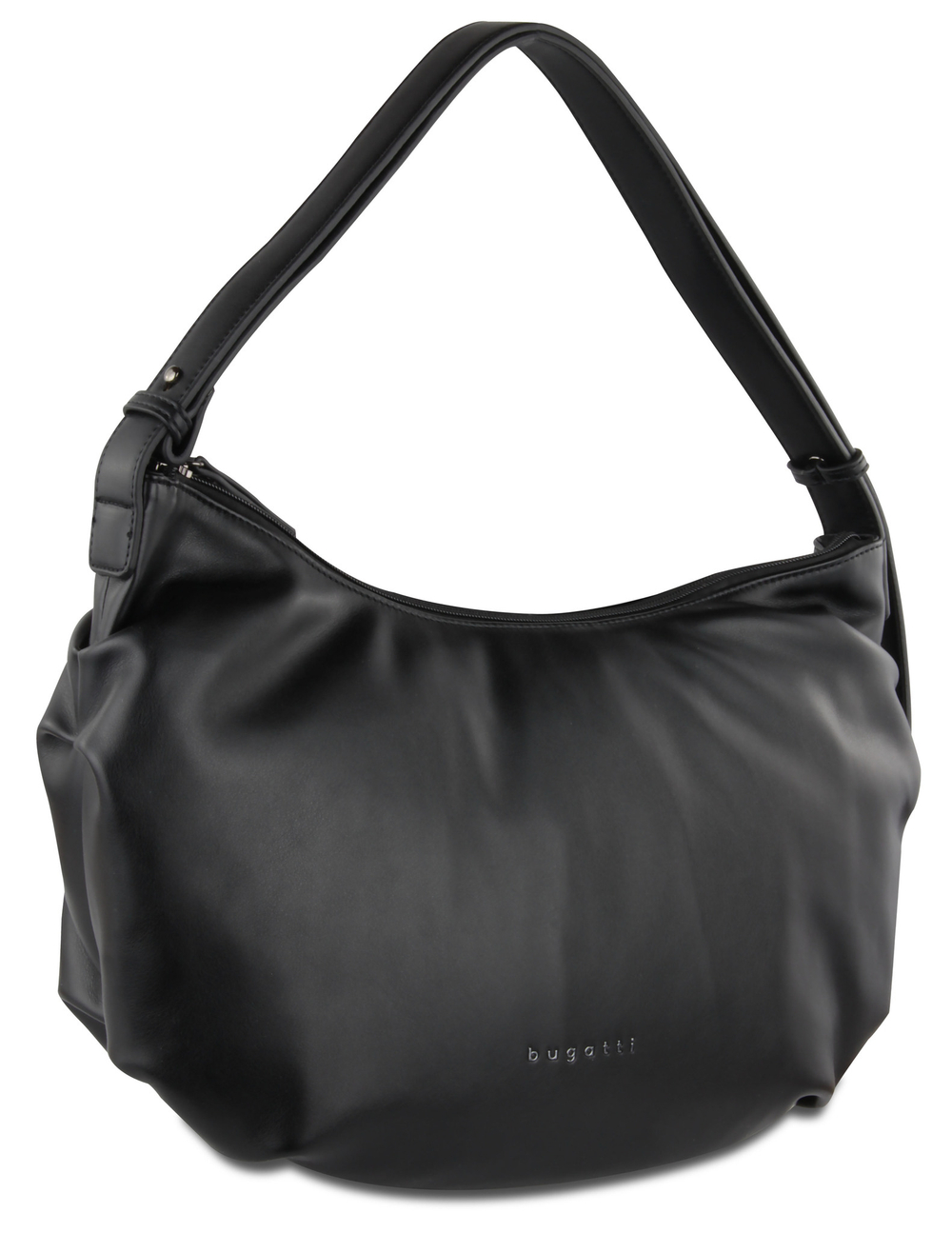 Фото сумка наплечная женская BUGATTI Daria чёрная полиуретан с гарантией