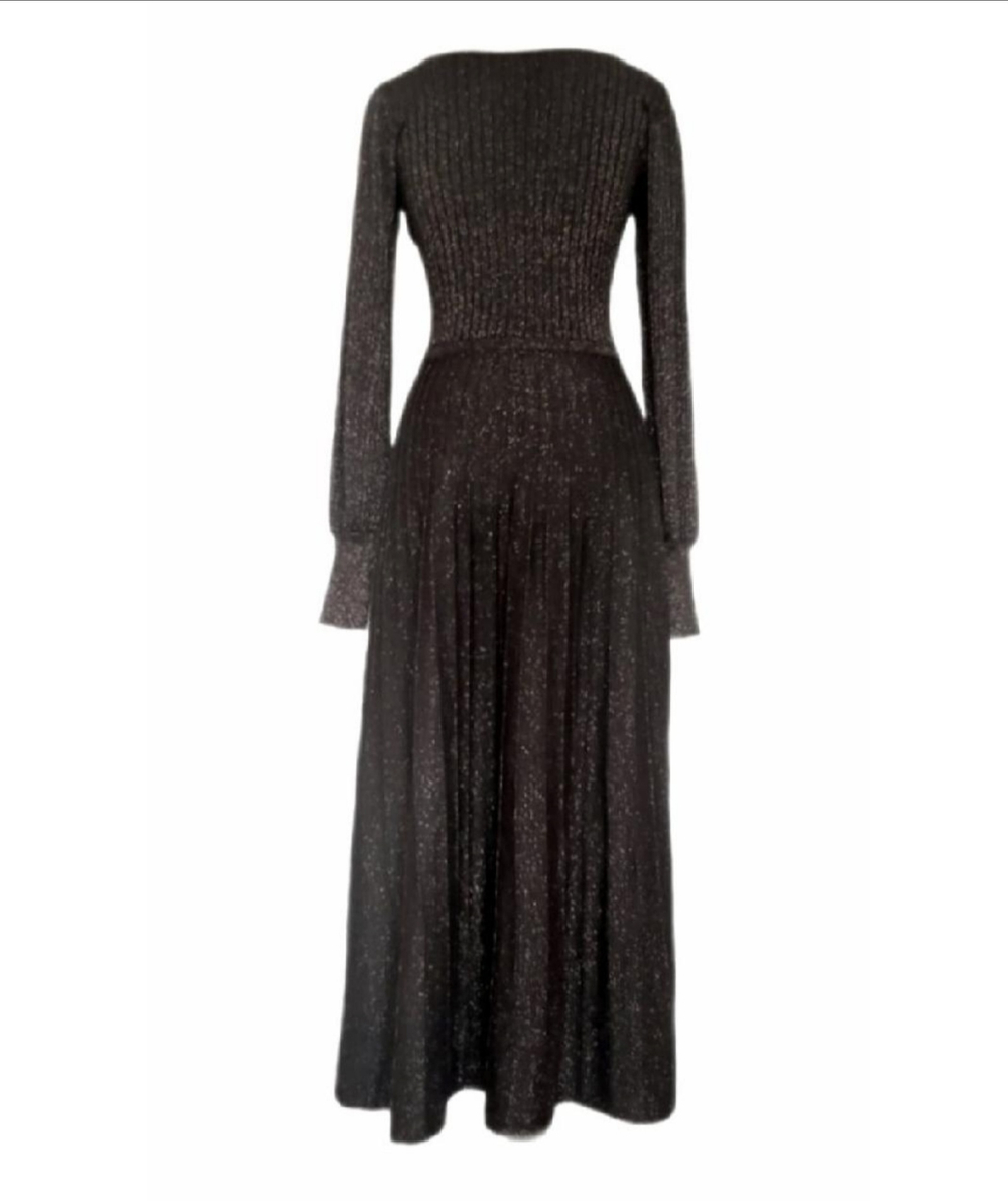 Pinko платье коричневое с люрексом