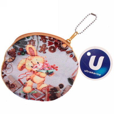 Кошелек детский с цепочкой «Mini Fluffy - Зайчик Рич», цвет розовый, d-12 см