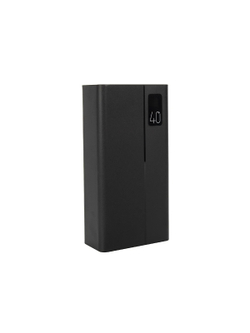 Perfeo Powerbank MOUNTAINS 40000 mAh/LED дисплей/PD + QC 3.0/Type-C/4 USB/Выход: 3A, max 22.5W/Black (PF_D0144)