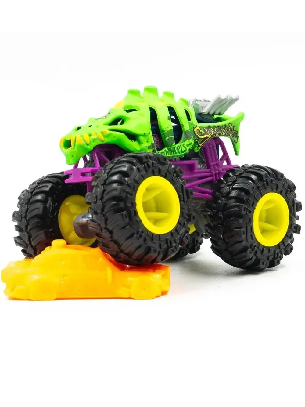 Машинка Monster Trucks Хот Вилс Skelesaurus FYJ44 HTM30