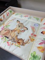 Матрасик для пеленания 800*670 ЗВЕРЯТА (Оленята)
