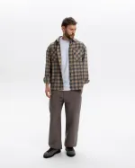 Рубашка Outerkit Timber серый/бежевый