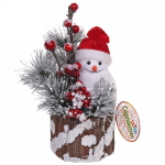 Пенёк «Снежик в лесу» 25*15 см