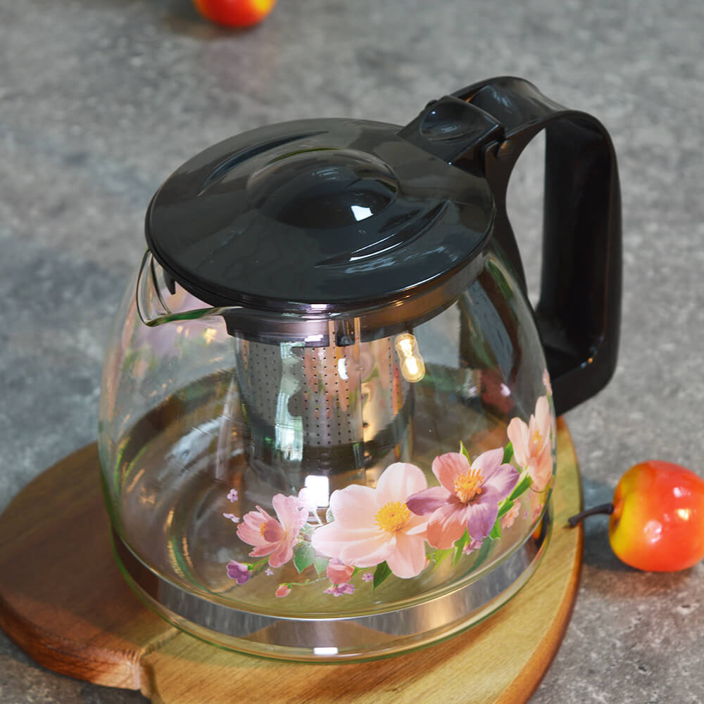 Чайник заварочный 1,25л с рисунком, 202469