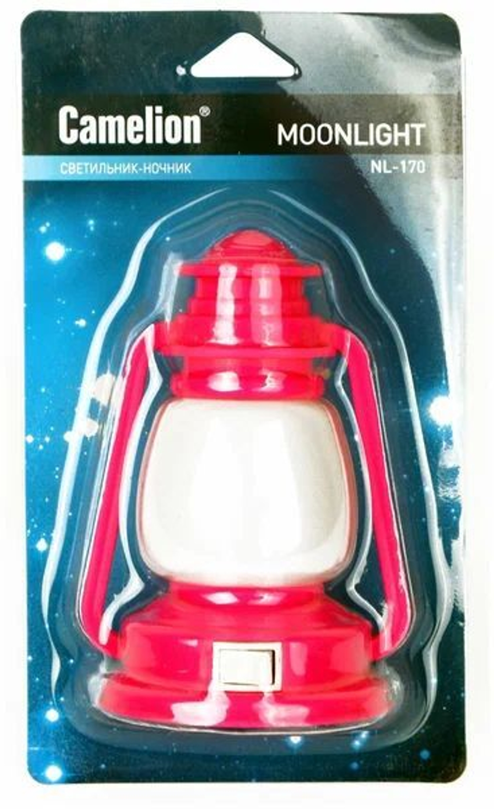 Ночник Camelion NL-170 Фонарик розовый LED в розетку 220V