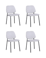 Стул обеденный Patrys светло-серый шенилл 4 шт.