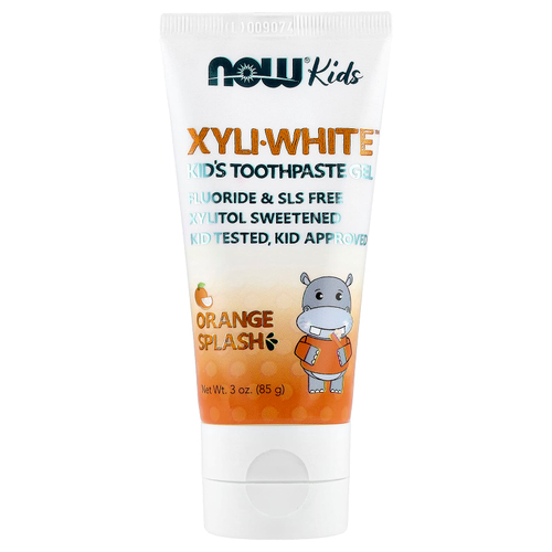 NOW Foods, Xyli-White™, детская зубная паста-гель, апельсин, 85 г (3 унции)
