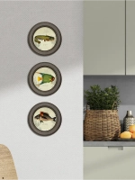 Картины на стену интерьерная на холсте 3 шт 17.5 см