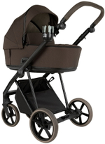 Детская коляска Roan Sol 2.0 3 в 1 с автокреслом Pituso Baesa Pro Black SLL/34/T Turkish Coffe/Black/руч.Cappuccino