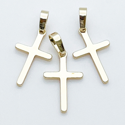 Подвеска Крест, цвет золото, размер 18*11 мм, цена за 1 шт