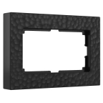 Рамка для двойной розетки Hammer (черный) W0082408