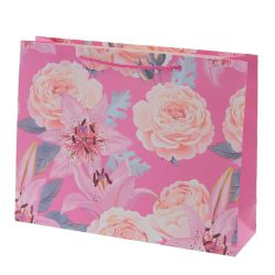 GAEM Пакет подарочный L (бумага 210г/м2, блок микс 12шт), L38,5 W11 H30 см, 4в.