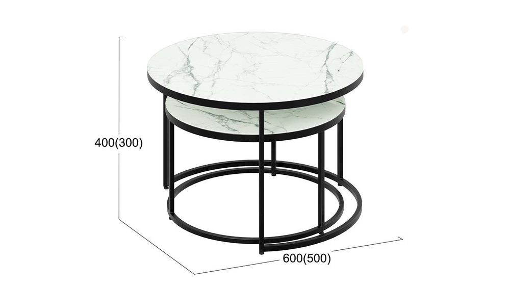 Вега (ТриЯ) Стол журнальный (металл - черный)