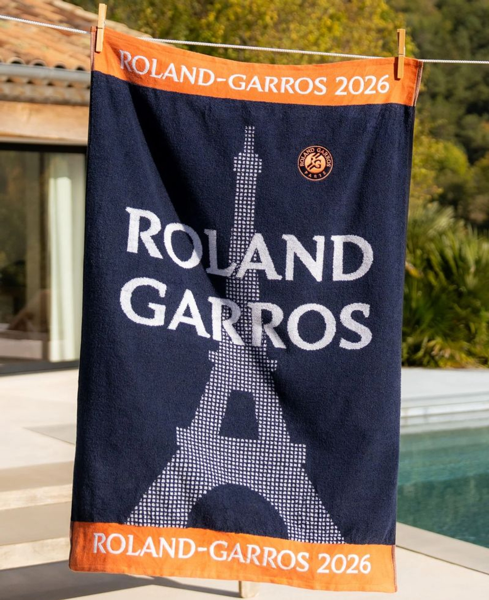 Теннисное полотенце Roland Garros Official Players Logo 2026 - navy/orange