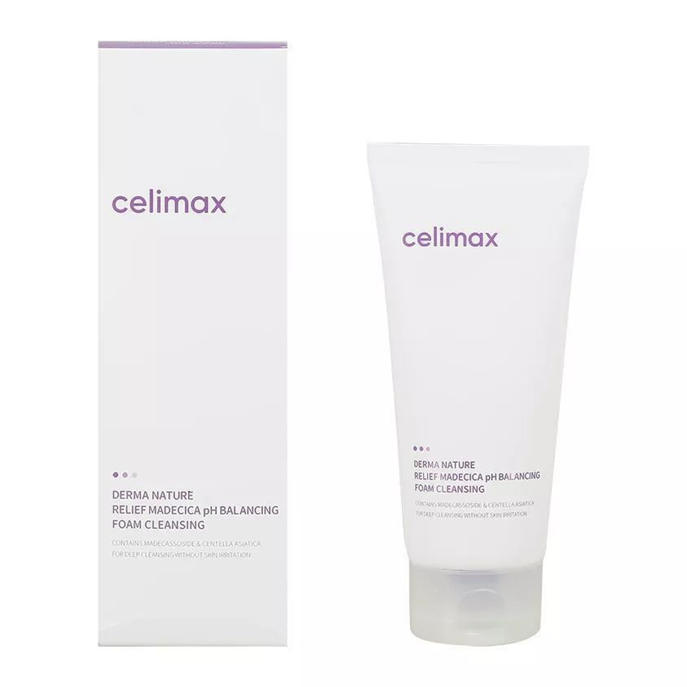 [Celimax] Derma Nature Relief Madecica Balancing Foam Cleansing - Пенка слабокислотная очищающая, 150 мл