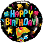 Шар Фольгированный Геймер (Черный)