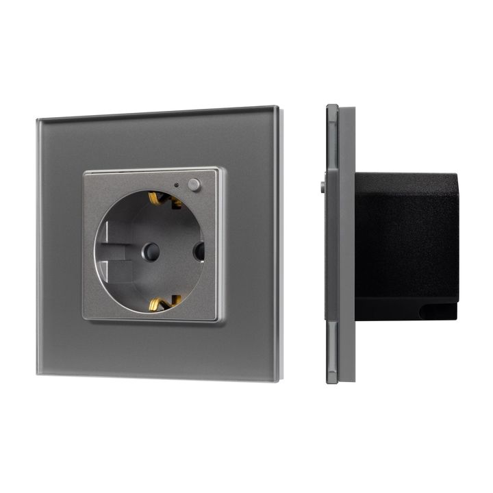 Розетка электрическая с Zigbee управлением SCT-OMALI-EUZB1-PL-GR (240V, 16A, Zigbee) Arlight 050101