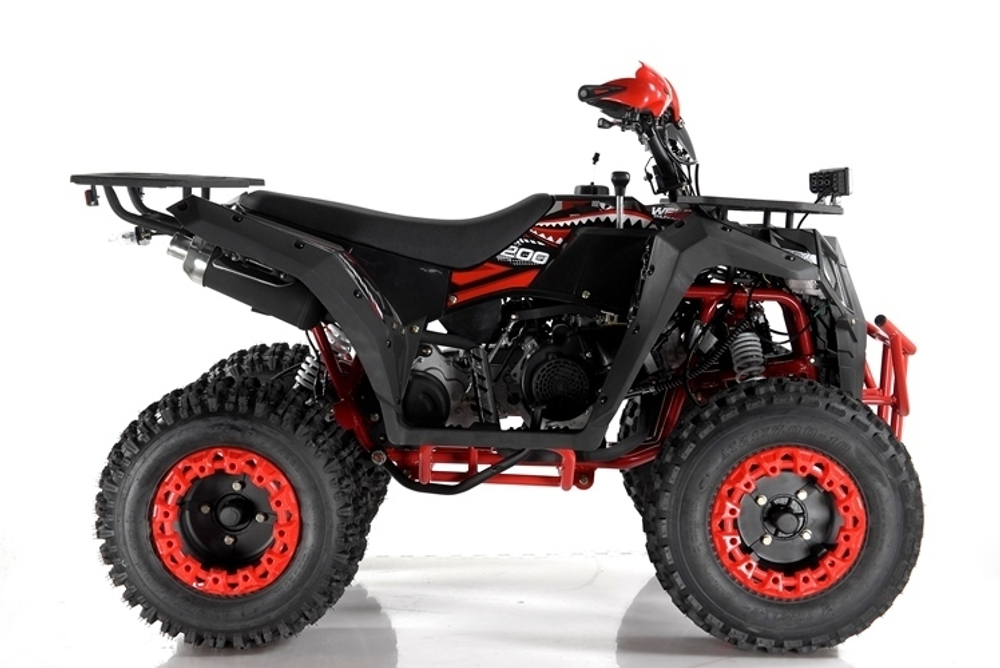 Квадроцикл Wels EVO-X2 200 куб/см 13 л.с колеса 10" цвет Черный / Красный