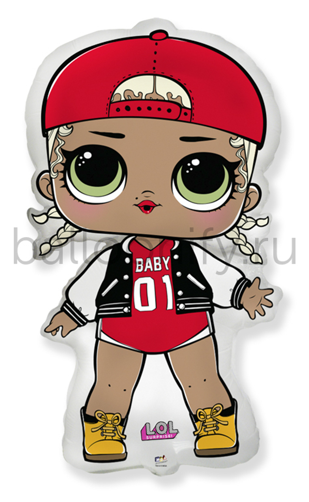 Шар (33''/84 см) Фигура, Кукла ЛОЛ (LOL), Модная подружка, 1 шт.