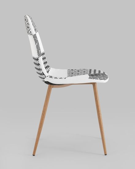 Стул Валенсия SN пэчворк черно-белый 4 шт