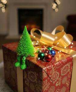 Новогодний подарок 3Д печать Ёлочка с подвижными ножками