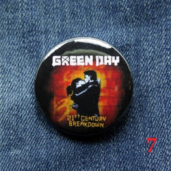 Значок Green Day 36 мм ( в ассортименте )