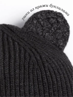 Шапка с ушками вязаная для детей