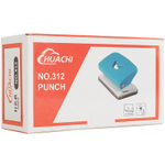 Дырокол "7312" до 10 листов, пластиковый корпус, ассорти