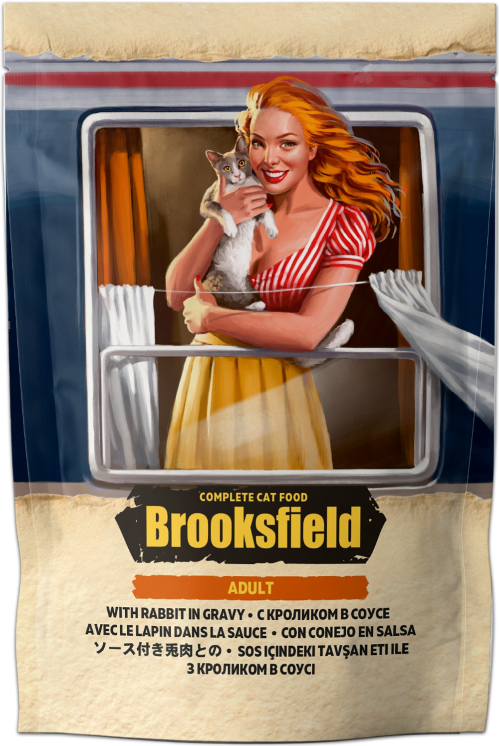 BROOKSFIELD Adult Cat с Кроликом в соусе 85г.*22шт.