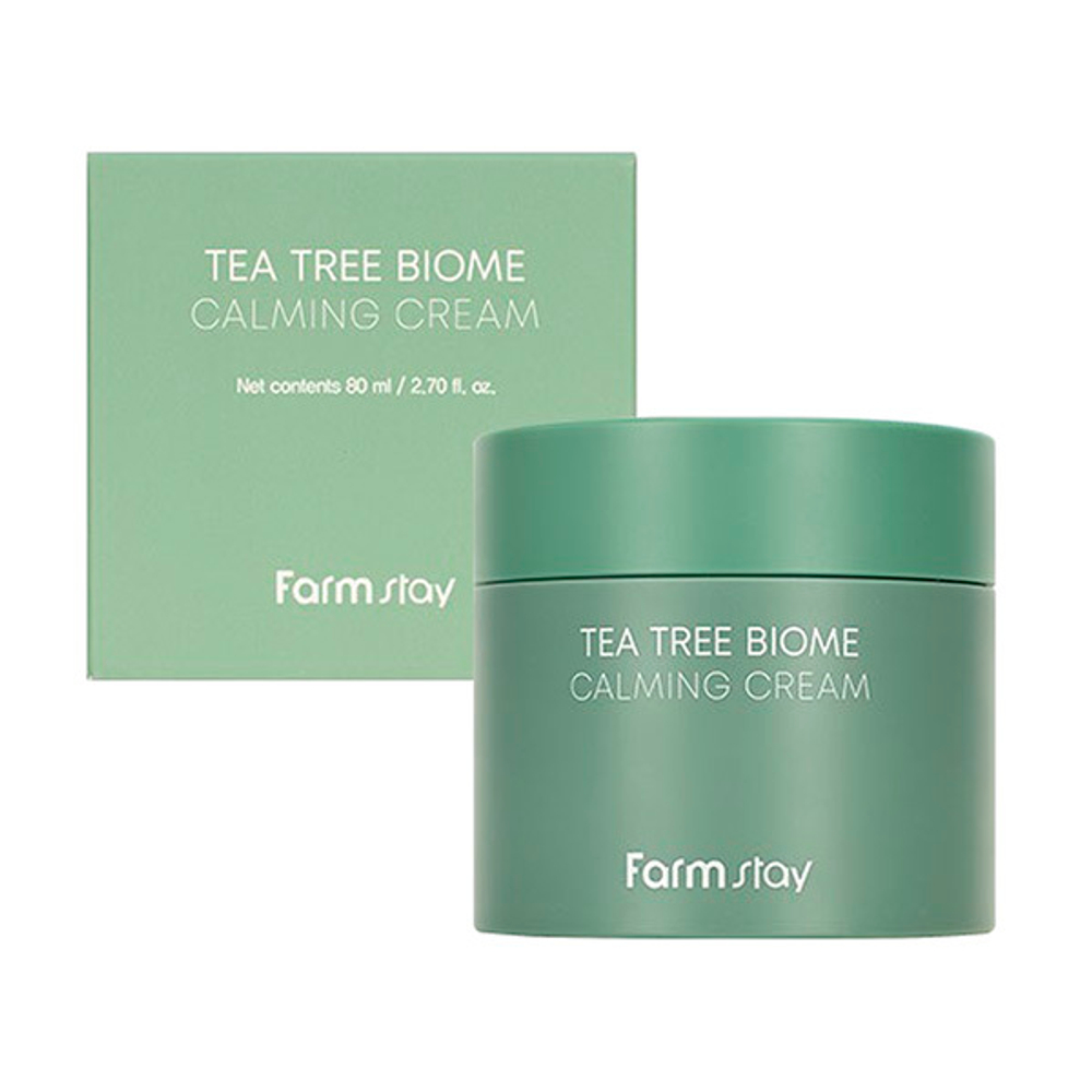 Успокаивающий крем с экстрактом Чайного Дерева FarmStay Tea Tree Biome Calming Cream 80мл
