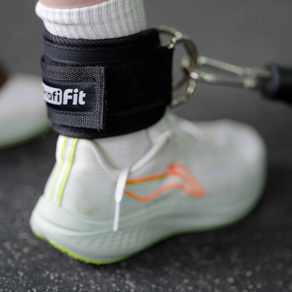 Нейлоновый ремень регулируемый для тренировки мышц бедра и ягодиц (с логотипом) PROFI-FIT-RT-006