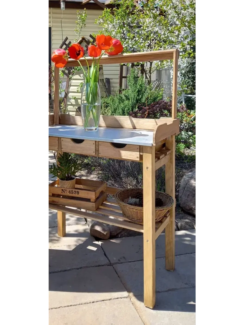 Стол садовый для рассады и растений