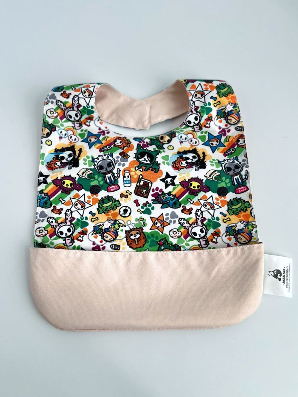 нагрудник непромокаемый двухсторонний для кормления