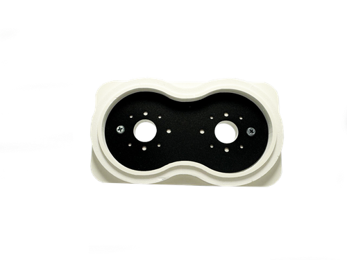 Платформа теневая чёрная круг DUO под светильник Art GU10 160х90х20мм