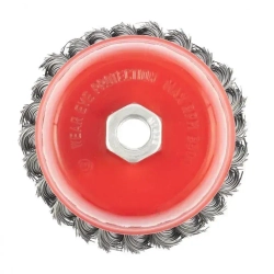 Набор щеток металлических для УШМ 100мм стальные 2шт