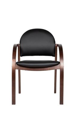 Стул для посетителей ДЖУНО (ткань, кожа, экокожа)